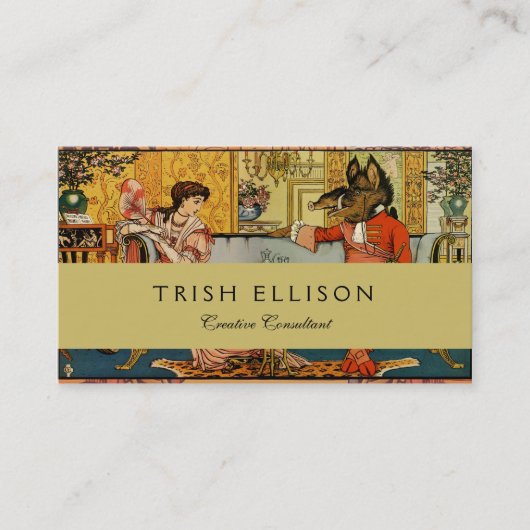 美しいビーストクラシックフェアリーテイルキャラクター 名刺 (正面)