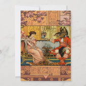 美しいビーストクラシックフェアリーテイルキャラクター 招待状 (裏面)