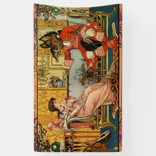 美しいビーストクラシックフェアリーテイルキャラクター 横断幕 (縦)