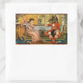 美しいビーストクラシックフェアリーテイルキャラクター 長方形シール (バッグ)