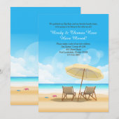 美しいビーチが待ち構える引越しのお知らせ 案内状 (正面/裏面)
