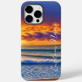 美しいビーチと澄ん海の夕日 Case-Mate iPhone 14 PRO MAXケース