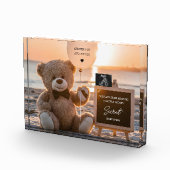 美しいビーチのデジタル妊娠発表 フォトブロック (右)