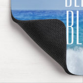 美しいビーチの至福のクラシックな波の空日曜日 マウスパッド (コーナー)