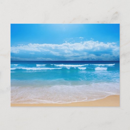 美しいビーチの葉書 ポストカード (正面)