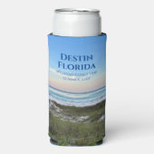 美しいビーチイベントカスタムサンセット写真 スリム缶クーラー (Seltzer正面)