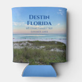 美しいビーチイベントカスタムサンセット写真 缶クーラー (裏面)