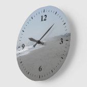 美しいビーチウォールクロック ラージ壁時計 (傾斜)
