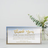 美しいビーチゴールデンサンキューシンパニーカード サンキューカード (スタンド正面)