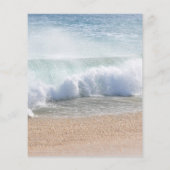 美しいビーチサマートロピカル結婚ズメニュー (裏面)