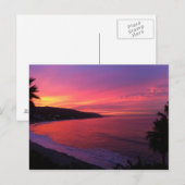 美しいビーチサンライズハガキ ポストカード (正面/裏面)