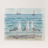 美しいビーチシーグルス海バケーションリタイアメント ジグソーパズル (横)