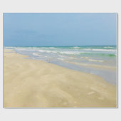 美しいビーチシーサイド ラッピングペーパー (フラット)