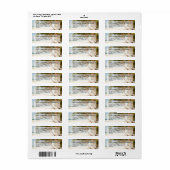 美しいビーチシーン住所 シール (フルシート)