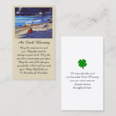 美しいビーチシーン同情カード 名刺 (正面/裏面)