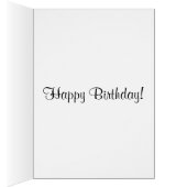 美しいビーチシーン誕生日カード (内側 (右))