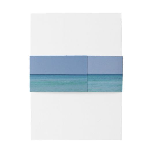 美しいビーチパーソナライズされた写結婚真 招待状ベリーバンド (裏面例)