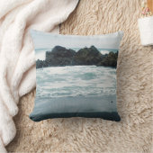 美しいビーチビュー...... クッション (ブランケット)