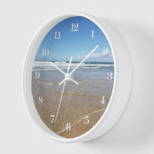 美しいビーチビュー | ソラックシュルメルフランスラウンド 壁時計 (傾斜)