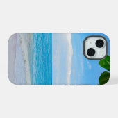美しいビーチビュー iPhone 15ケース (裏面横)