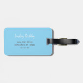 美しいビーチフォトラゲージタグ ラゲッジタグ (裏面横)