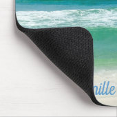 美しいビーチフォト海波パーソナライズされた マウスパッド (コーナー)