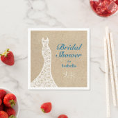 美しいビーチブライダルシャワーナプキン スタンダードカクテルナプキン (インサイチュ)