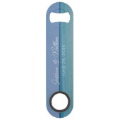 美しいビーチホライパーソナライズされたン結婚ズ スピード栓抜き (正面)