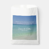 美しいビーチホライパーソナライズされたン結婚ズ フェイバーバッグ (正面)