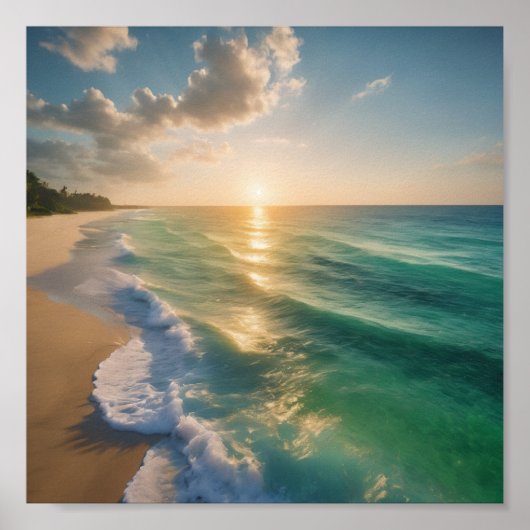 美しいビーチポスター ポスター (正面)