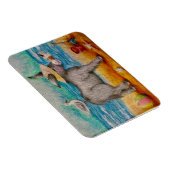 美しいビーチロバ マグネット (右側)