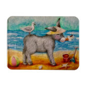 美しいビーチロバ マグネット (横)