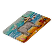 美しいビーチロバ マグネット (左側)