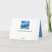 美しいビーチ悔やみや弔慰カード カード (裏面)