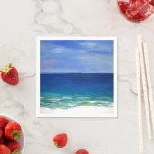 美しいビーチ沿岸紙ナプキン スタンダードカクテルナプキン (インサイチュ)