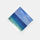 美しいビーチ沿岸紙ナプキン スタンダードカクテルナプキン (角)