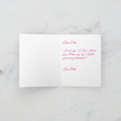 美しいビーチ私の花嫁のメイドになる?ピンク色 招待状 (内部)