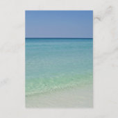 美しいビーチ結婚写真のイベント詳細 エンクロージャーカード (裏面)