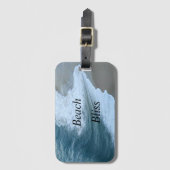 美しいビーチ至福 ラゲッジタグ (正面縦)