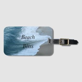 美しいビーチ至福 ラゲッジタグ