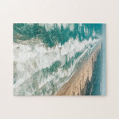 美しいビーチ-エアリアル90マイルビーチニュージーランド ジグソーパズル (横)