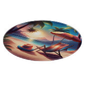 美しいビーチ カッティングボード (角)