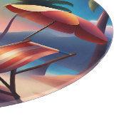 美しいビーチ カッティングボード (角)