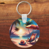 美しいビーチ キーホルダー (裏面)