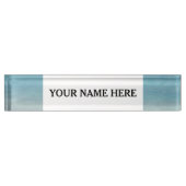 美しいビーチ|タークスとカイコスの写真 デスクネームプレート (正面)