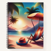 美しいビーチ ノートブック (正面)