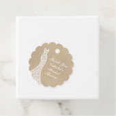 美しいビーチ ブライダルシャワー サンクス タグ 白 (インサイチュ)