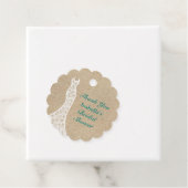 美しいビーチ ブライダルシャワー サンクス ターコイズ フェイバータグ (インサイチュ)