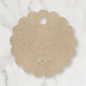 美しいビーチ ブライダルシャワー サンクス ターコイズ フェイバータグ (裏面)