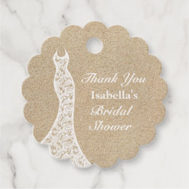 美しいビーチ ブライダルシャワー 感謝タグ 白 フェイバータグ